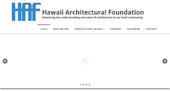 Desktop Screenshot of hawaiiarchitecturalfoundation.org